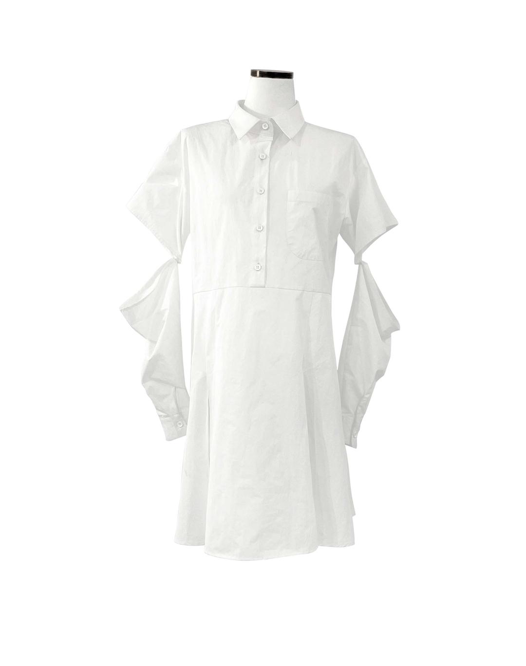 Arm warmer Shirt dress