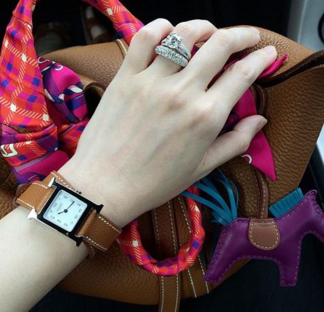 [Hermes] 에르메스 H 아워 워치 17.2 x 17.2 mm (더블스트랩) : 런던앤모어