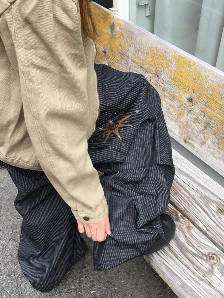 프레임 패치 리벳 데님팬츠2C