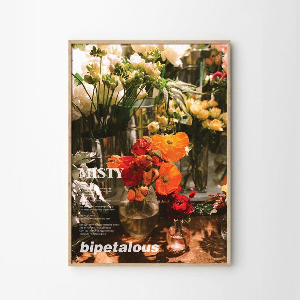 애시드로우 꽃사진 신혼집인테리어 꽃그림 거실액자 bipetalous : 애시드로우