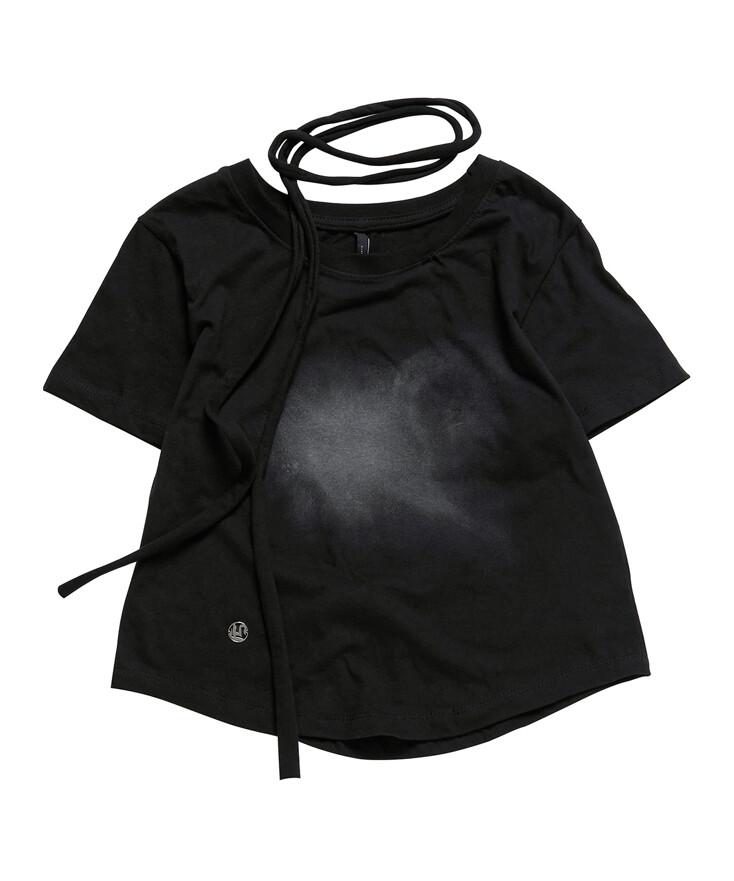 Vanish Tie Scarf T-Shirt (FL-114_Black)