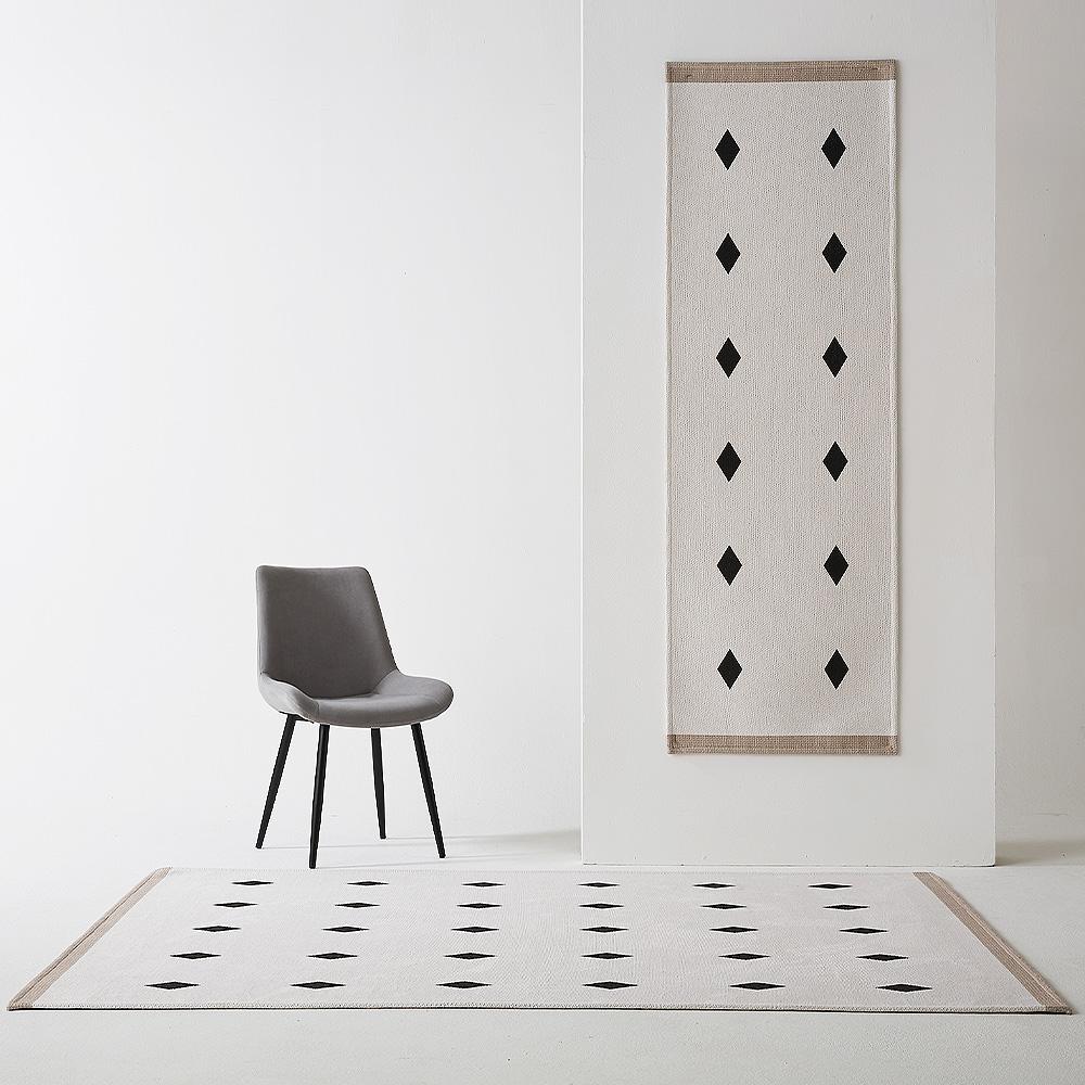 다이아 슬러브 먼지없는 사계절 단모 거실 러그 카페트