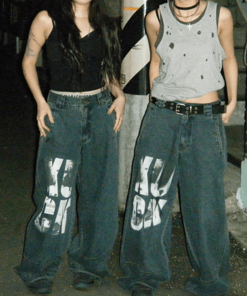 레베카 데님 팬츠 (오일 인디고)