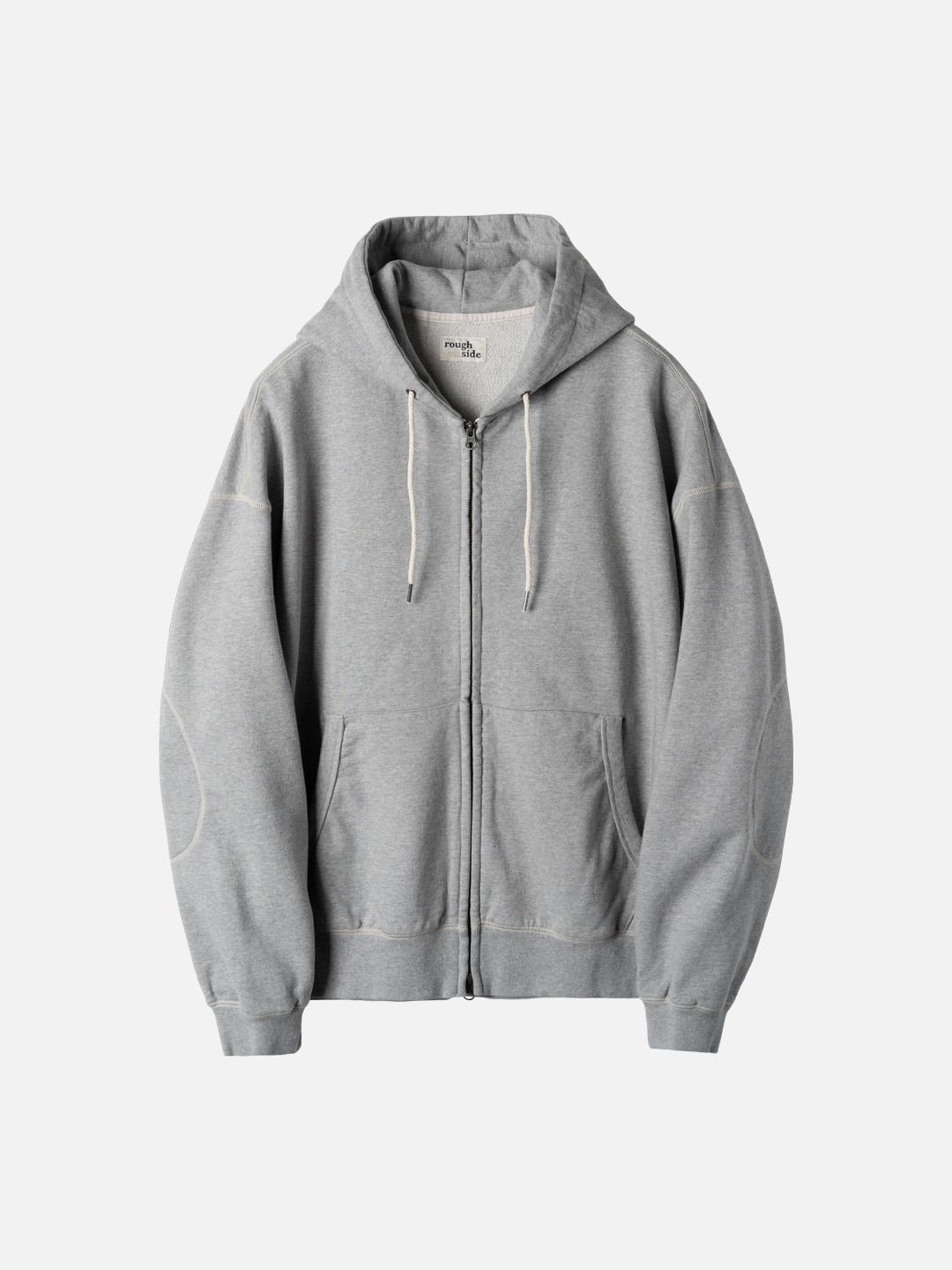 [Signature] Oversized Zip Up Hoodie M.Grey