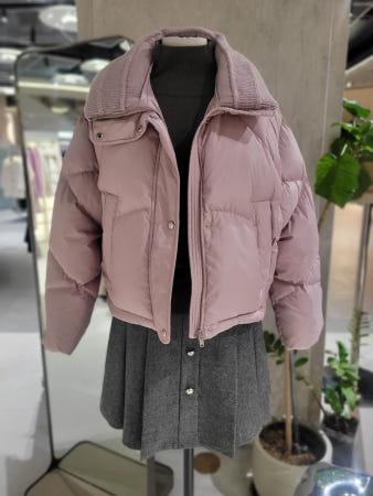 이런 상품 어때요? [ZOOC] (Z244PSG183) 니트카라 배색 구스다운 숏패딩