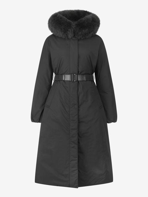 폭스퍼 후드 롱 구스 다운_L254PSG050