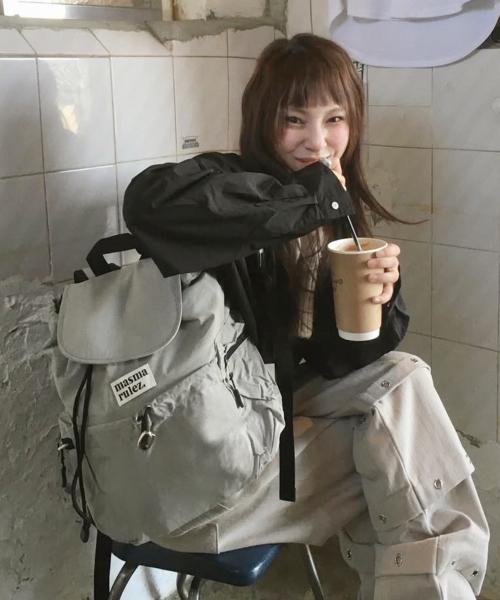 미니 플랩백팩 _그레이