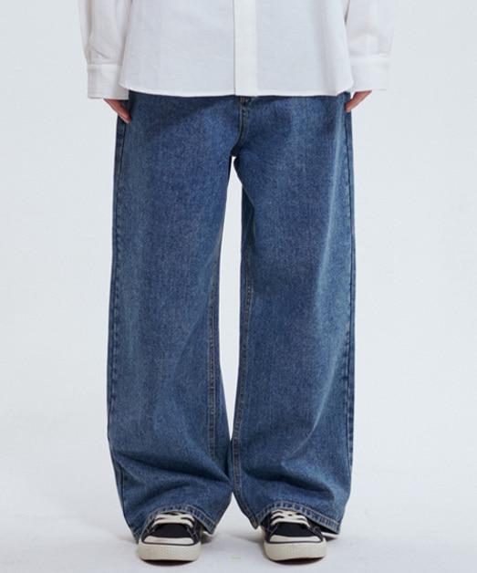 HT8701 웨어에버 와이드 데님 (MIDDLE BLUE)