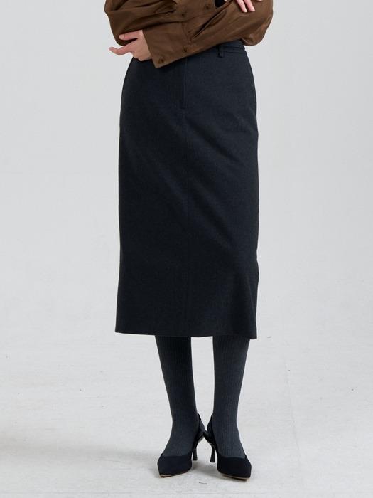 H-line Midi Skirt_2color