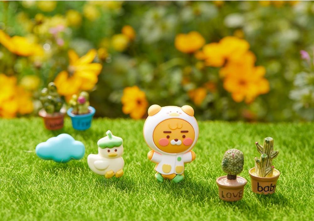 카카오프렌즈 레이니가든 라이언 실리콘 참 크록스 지비츠