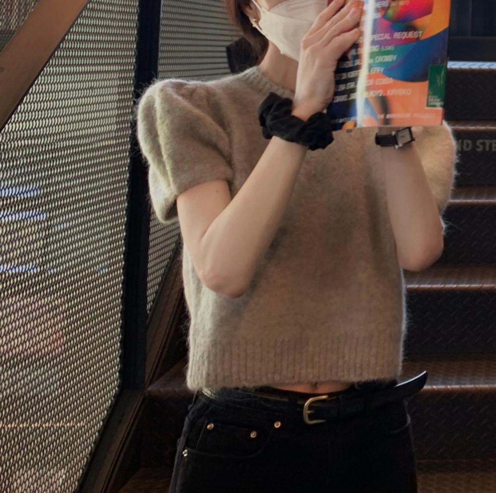 vegetable 알파카 퍼프 니트 alpaca puff knit