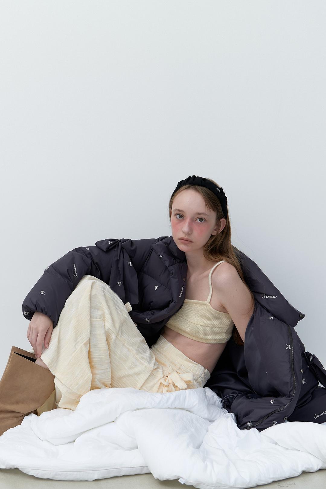 Silvery Down Puffer (Deep Charcoal)