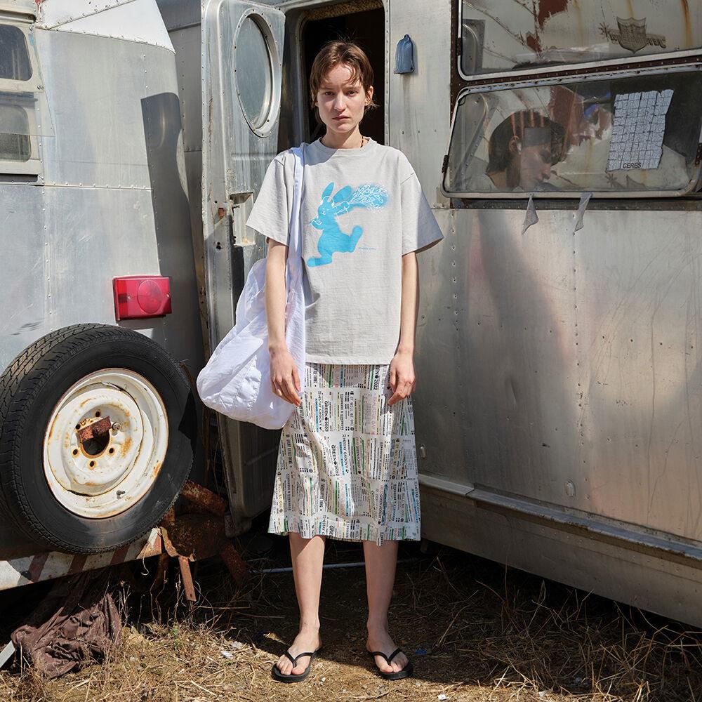 Peace and Earth 티셔츠 (Grey)