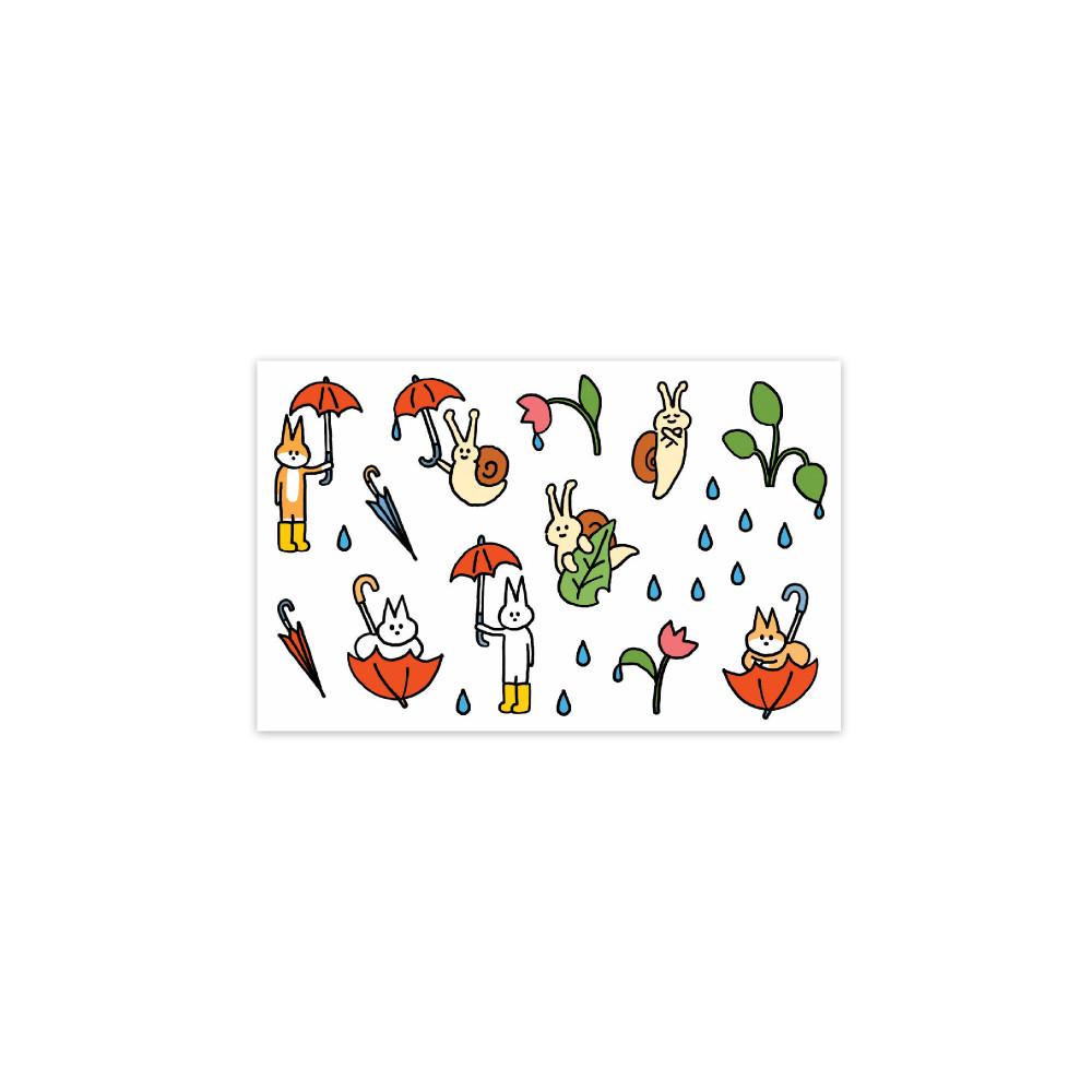 [taptaptoptop] 비를 좋아하는 친구들 스티커