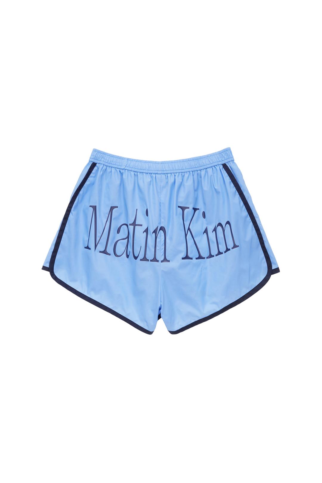 MATIN NYLON DOLPHIN SHORTS IN LIGHT BLUE