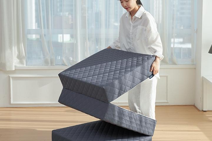 3단 접이식 마약 매트리스 15cm 원룸 바닥 단단한 토퍼 수면매트 (MS/SS/Q)