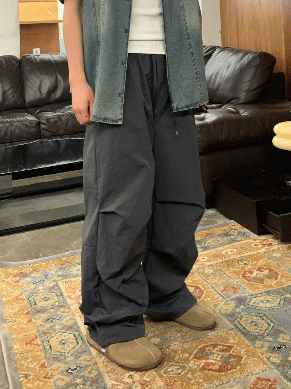 코크 파라슈트 나일론팬츠