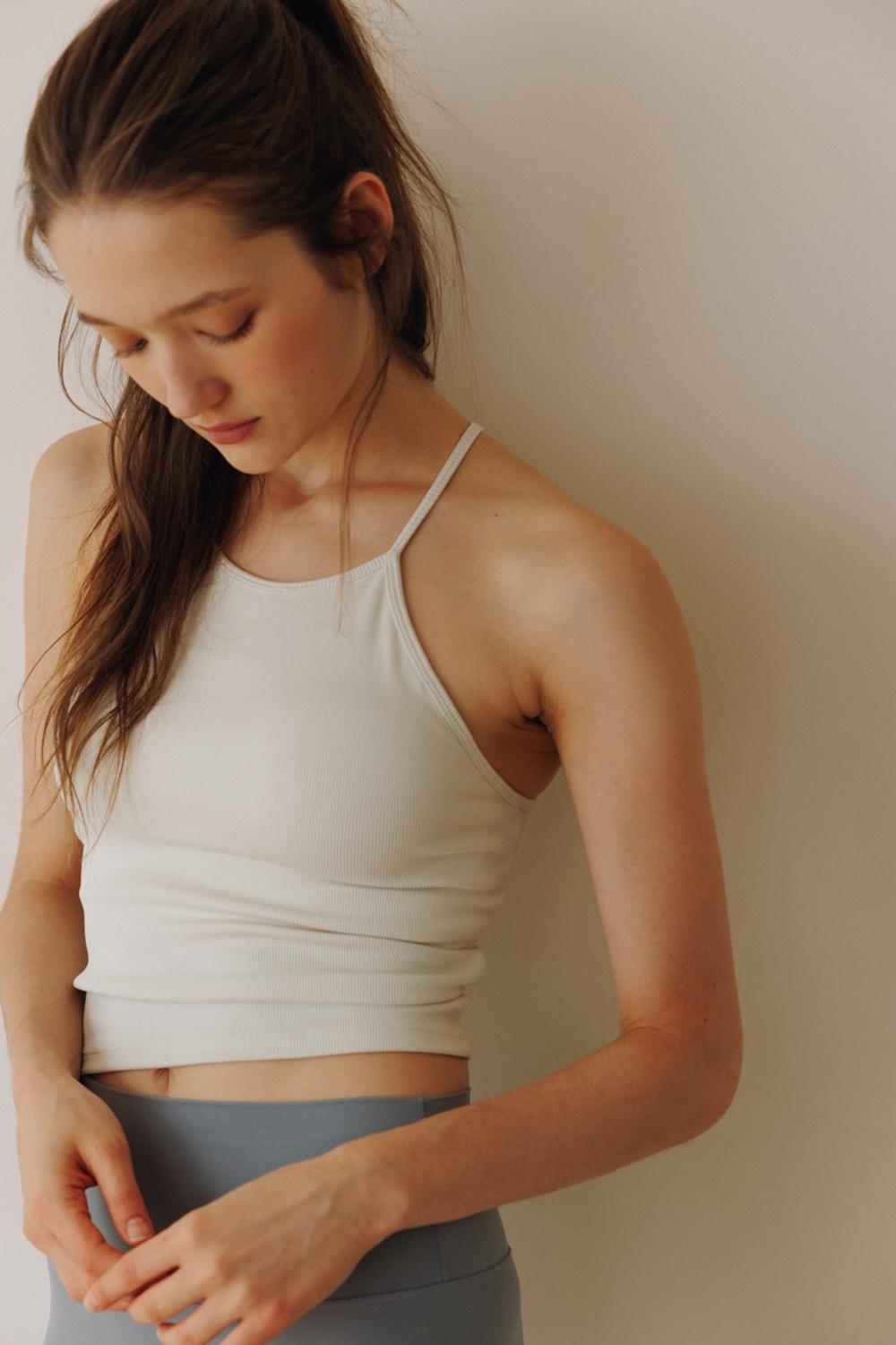Leeve bra top_Ivory