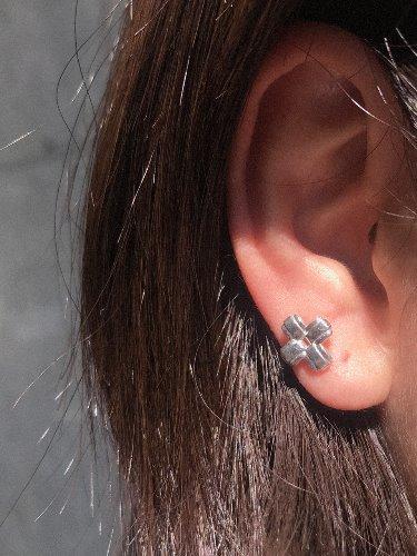 LAYERED CROSS EARRINGS