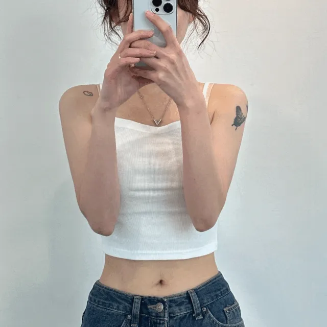 [1+1할인/4c] 레이어드 크롭 나시