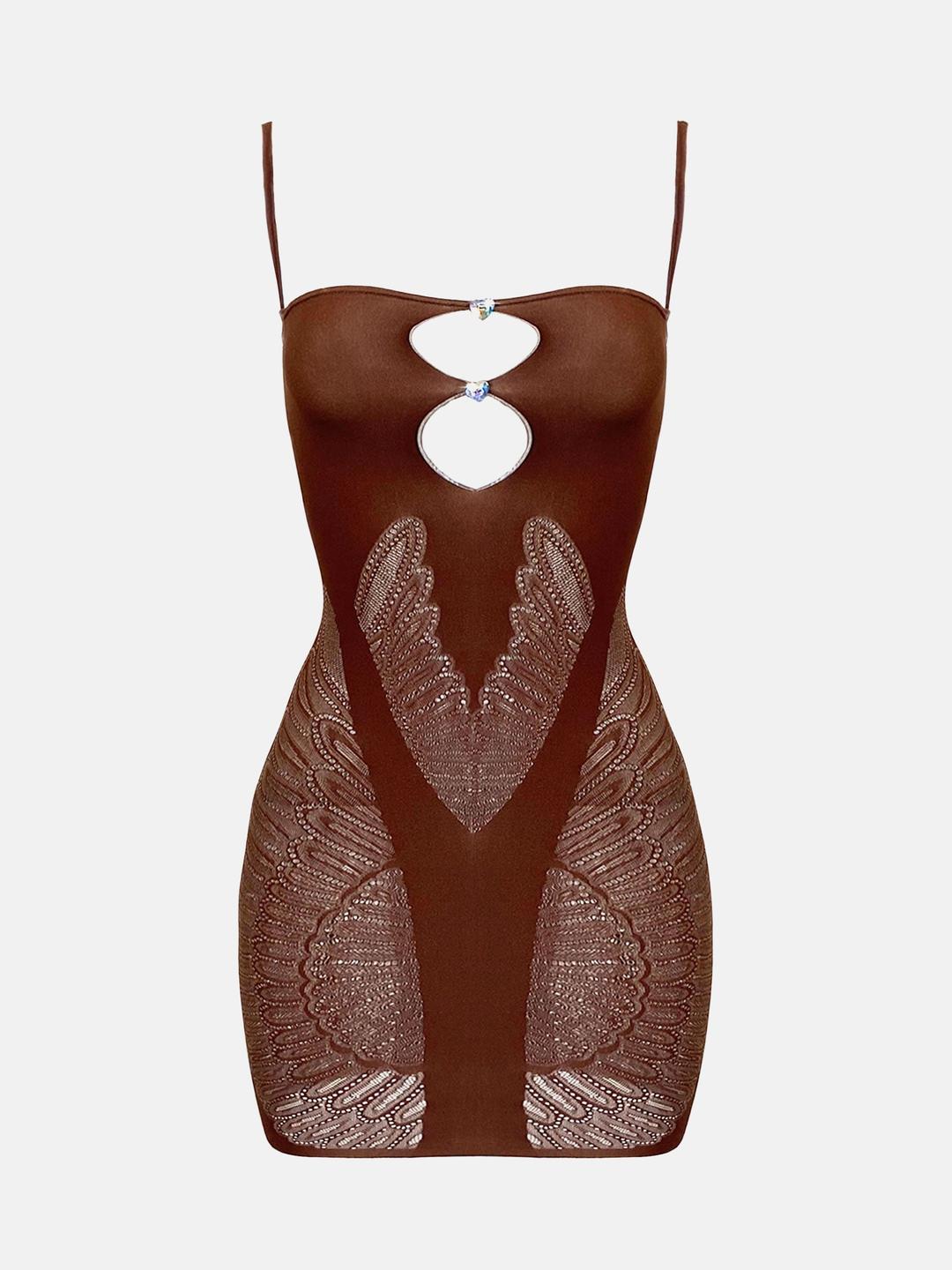 Gisele Dress Old Money Brown