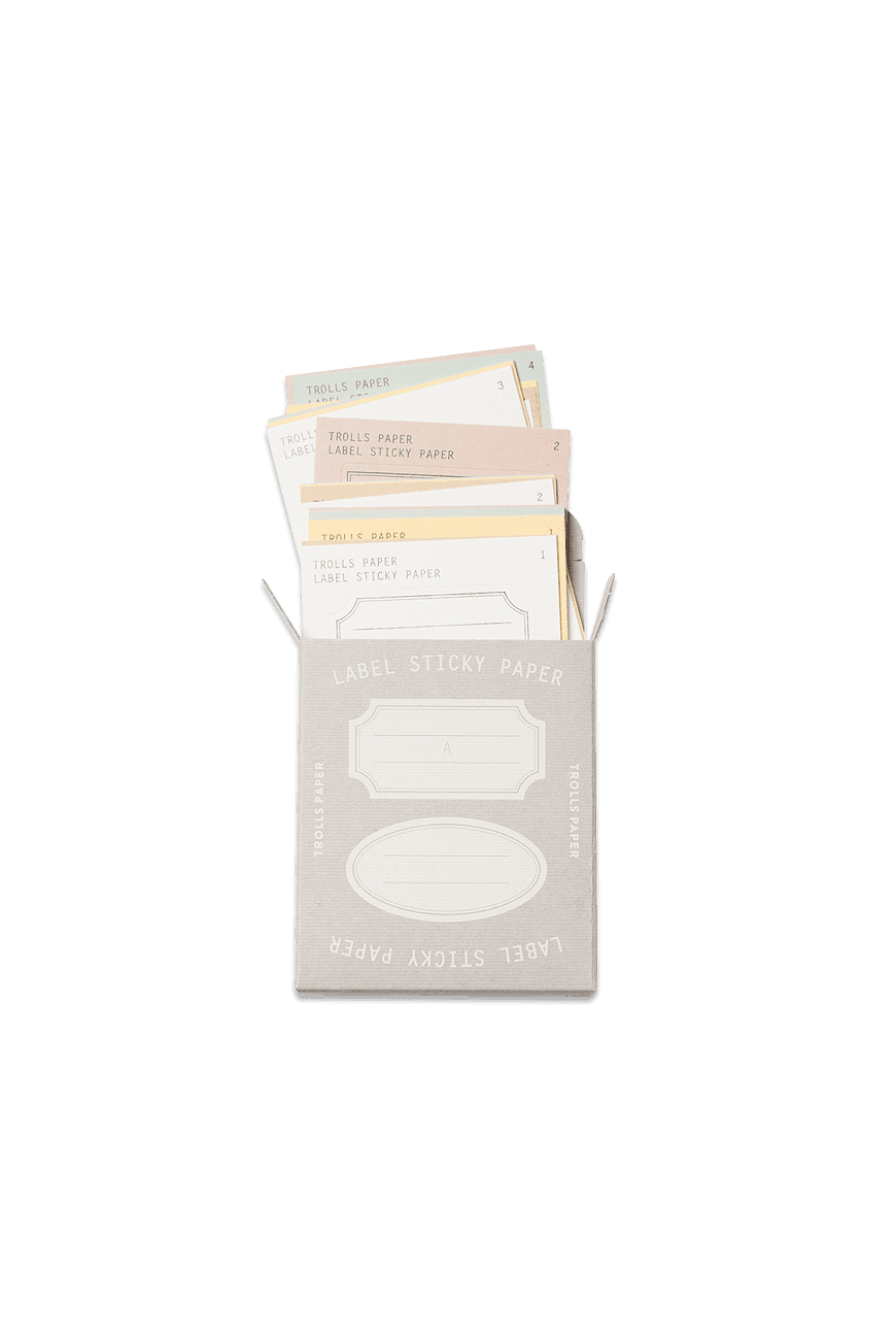 Label sticky paper A type