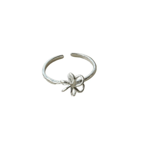 [vijewl] (SILVER} simple flower daisy silver ring / 심플 데이지 오픈링