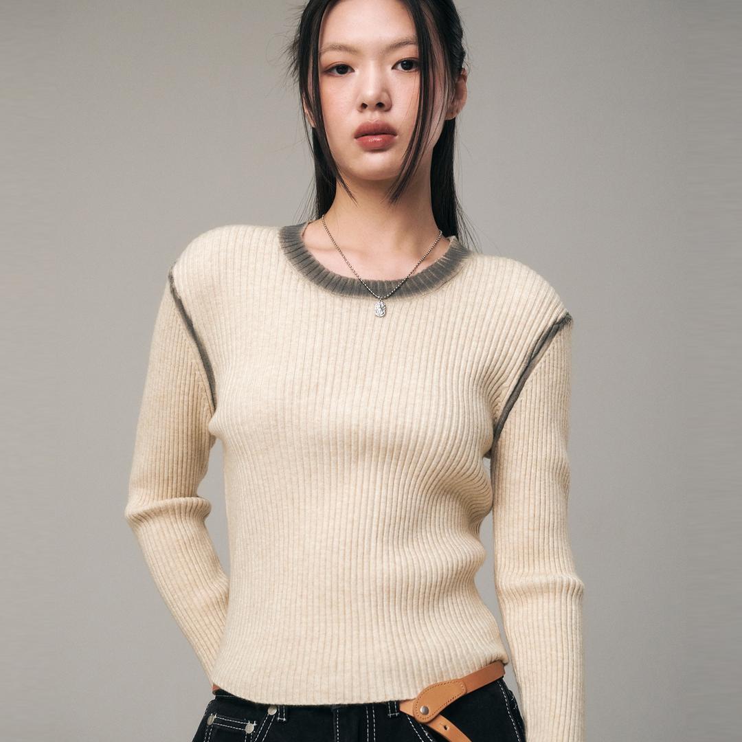 Tie-dye Ribbed Knit - 2color