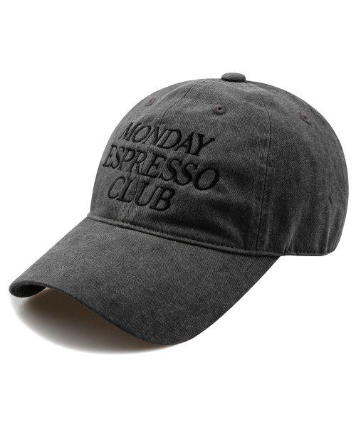 MONDAY ESPRESSO CLUB 피그먼트 볼캡-차콜