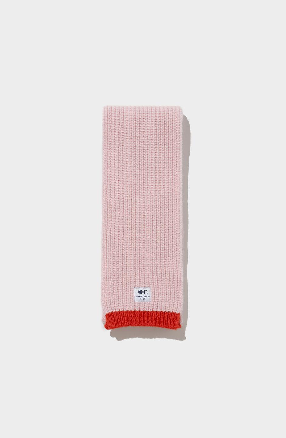Cozy Line Knit Muffler PINK