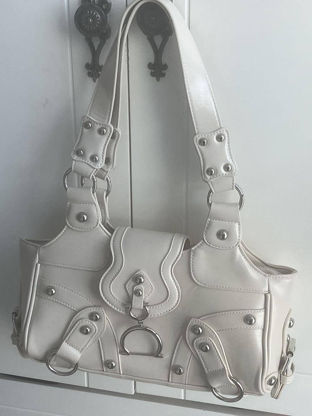 키코 ring ivory shoulder bag | 링 아이보리 숄더백