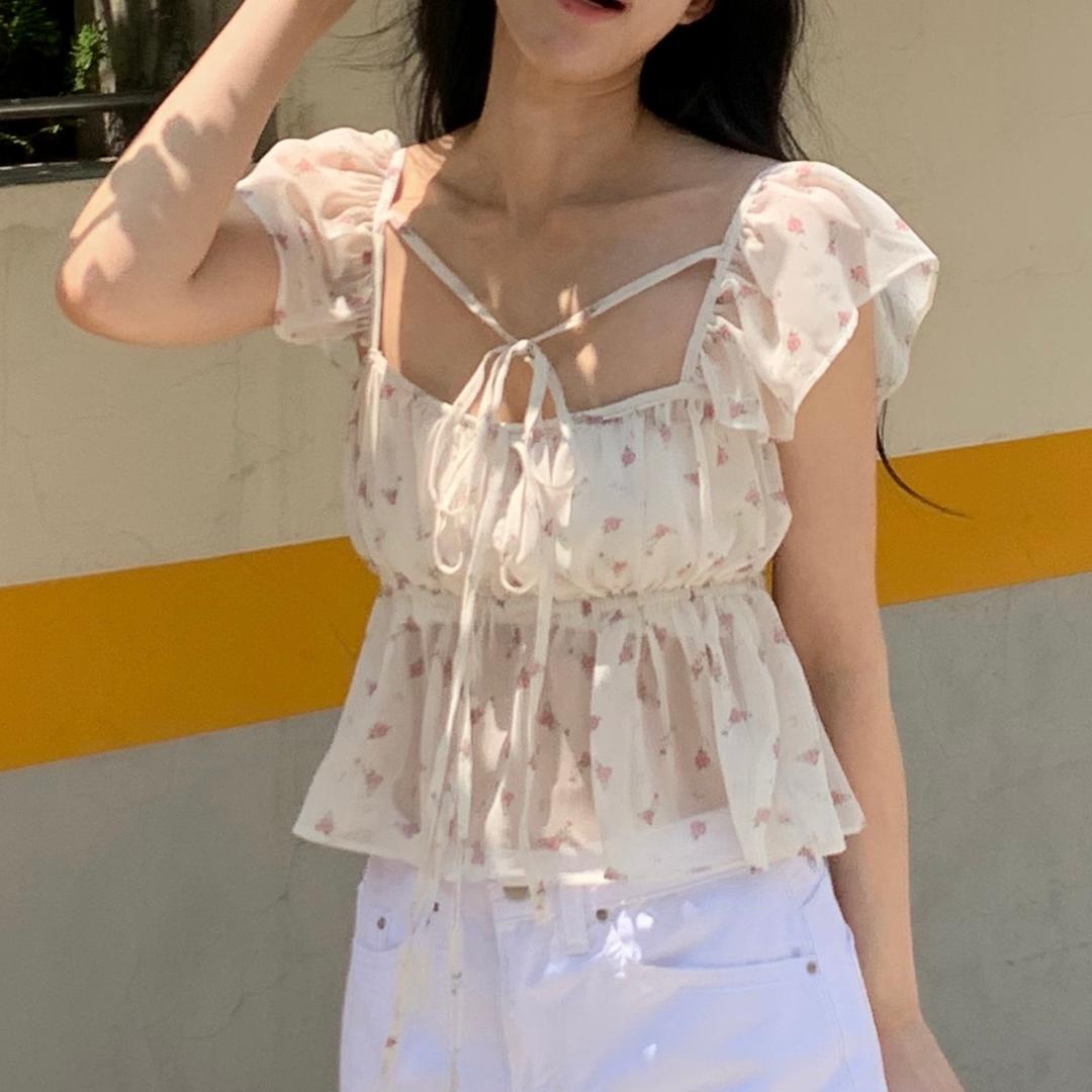 Roes shirring blouse (ivory)