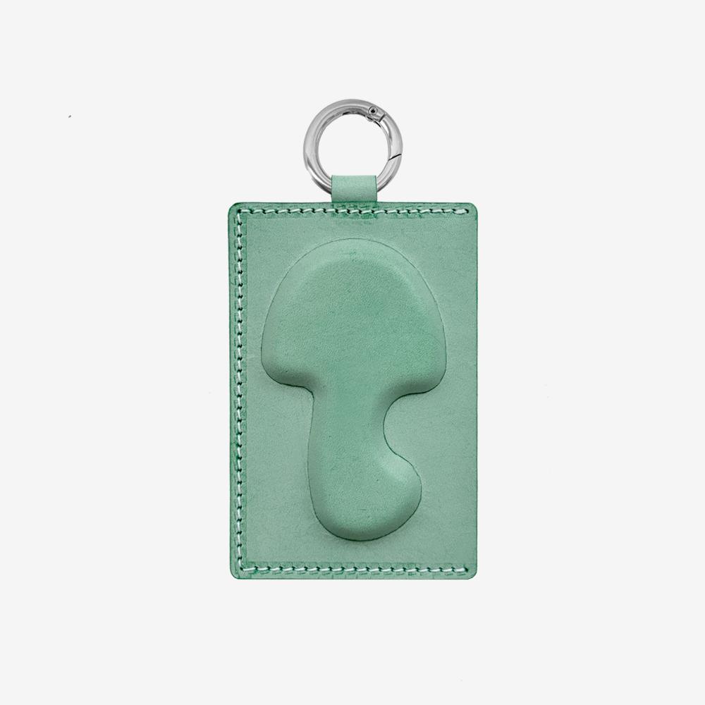 버섯 키링 카드 지갑 Mushroom Keyring card wallet - Green