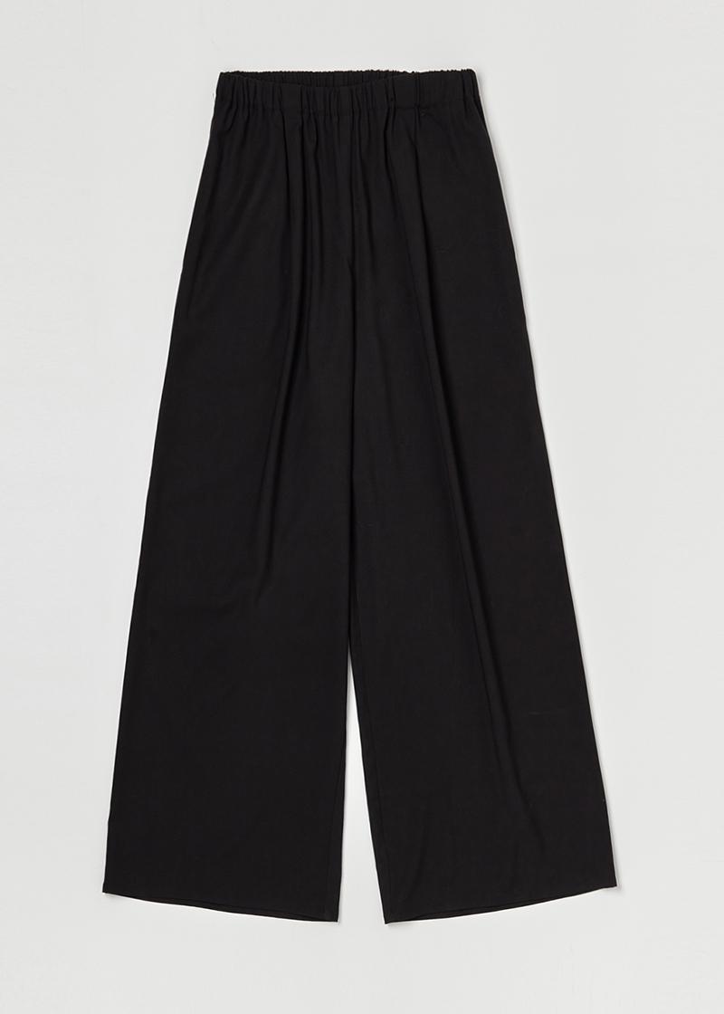 WIDE BANDING PANTS  IN BLACK