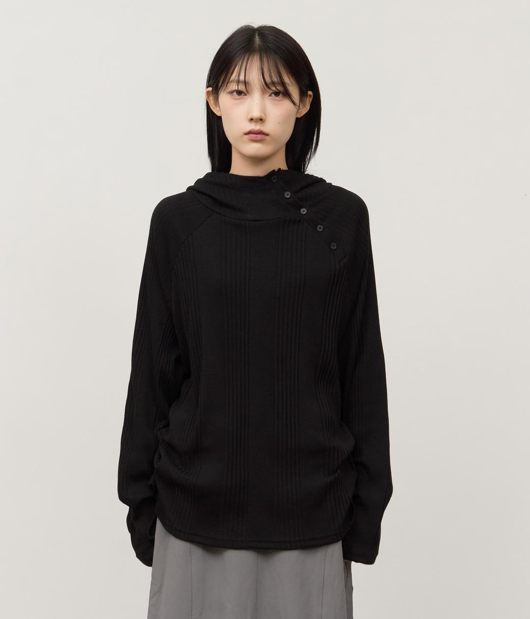 (W) Social Knitted Hoodie (3color)