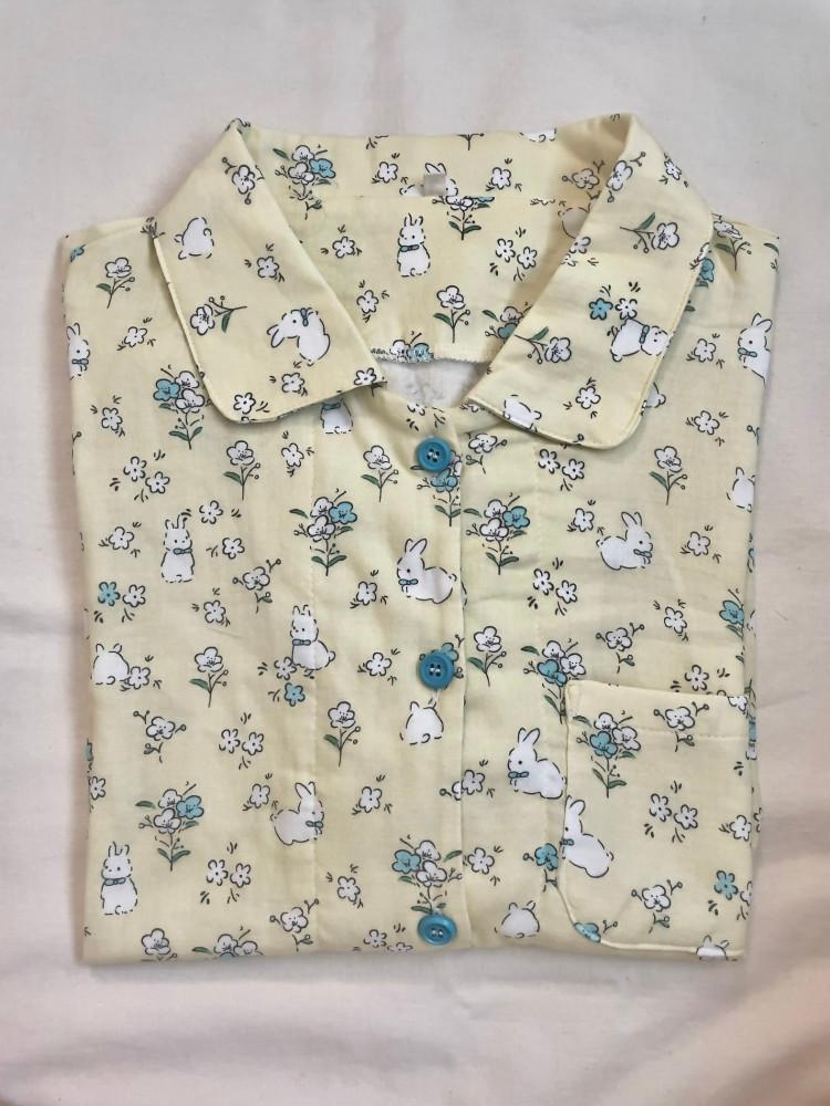 (only)머스타드 몽실 토끼 반팔 잠옷 세트