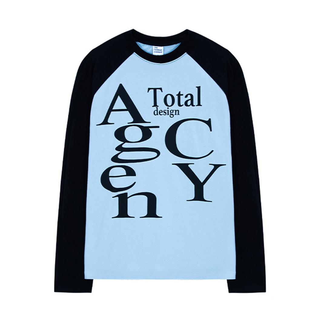 TCM tdc raglan long sleeve (sky blue/black) (8/31 예약배송)
