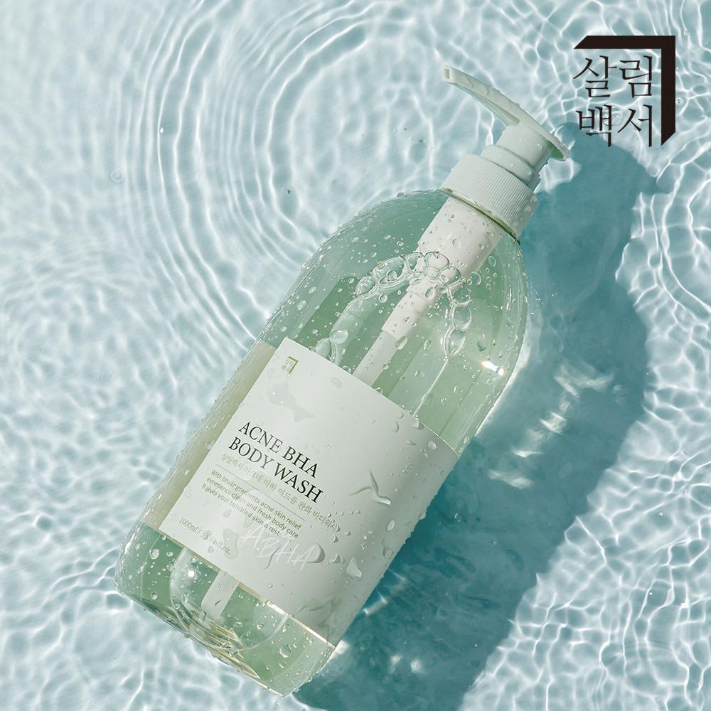 살림백서 등드름 바디워시 아크네 바하 1000ml 등여드름 대용량 약산성 성분 가드름