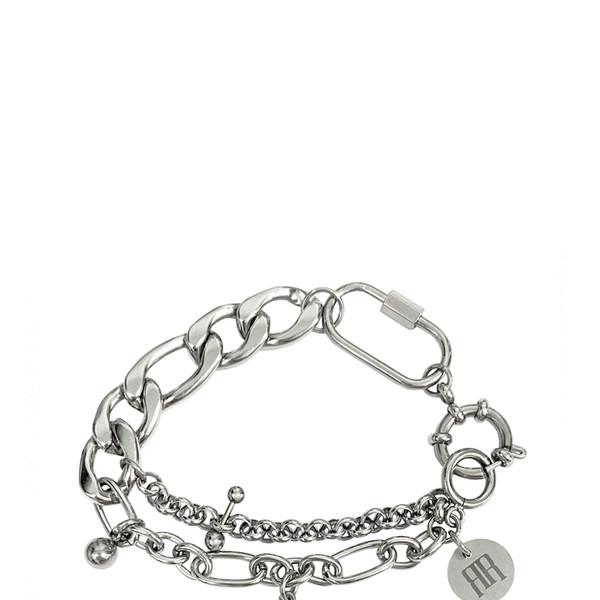PIERRE CHARM CHAIN BRACELET / SILVER