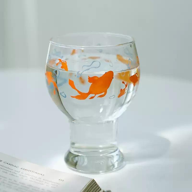 Gold Fish Empty Glass 금붕어 유리컵 🐟🫧