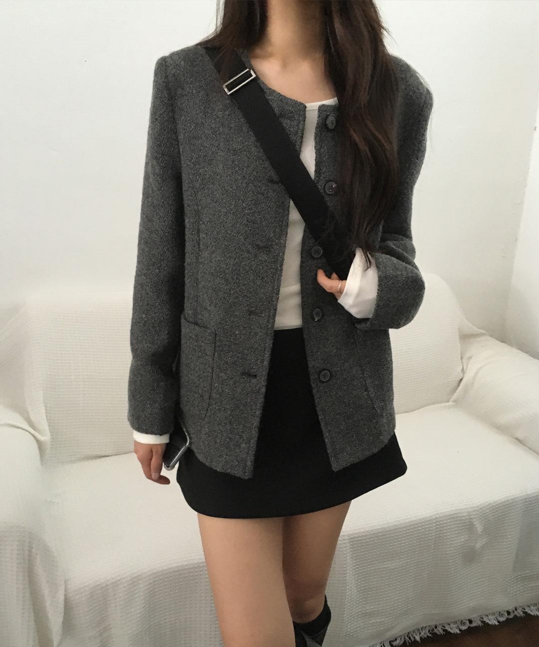 오베럴 [하객룩🤍] 메리 울자켓 / 1주 소요