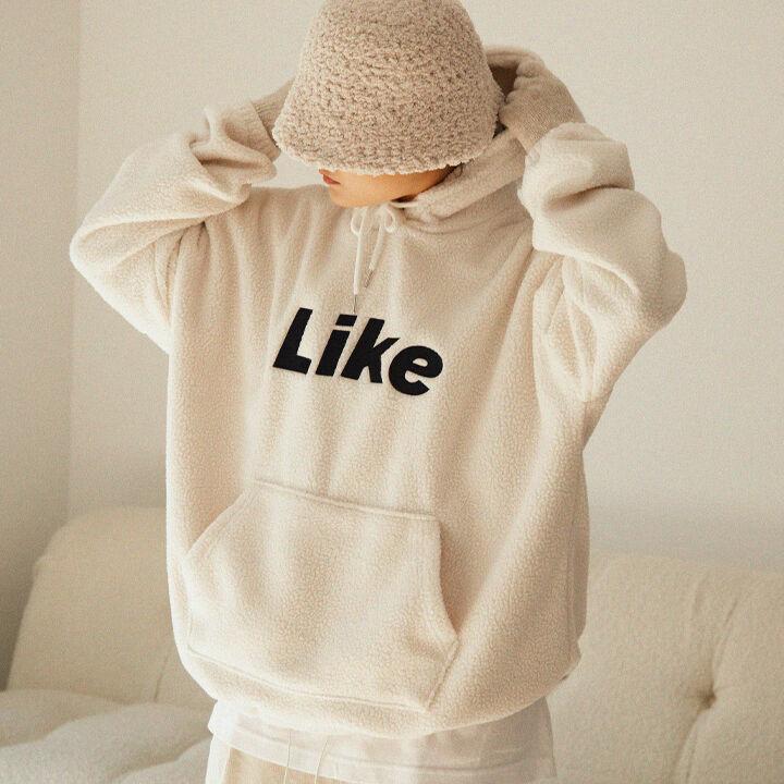 라이크 양털 후드티 ivory[아이보리]