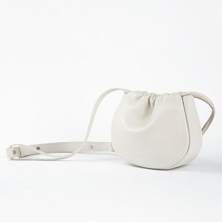Twoway Pebblg Bag(Dove White)