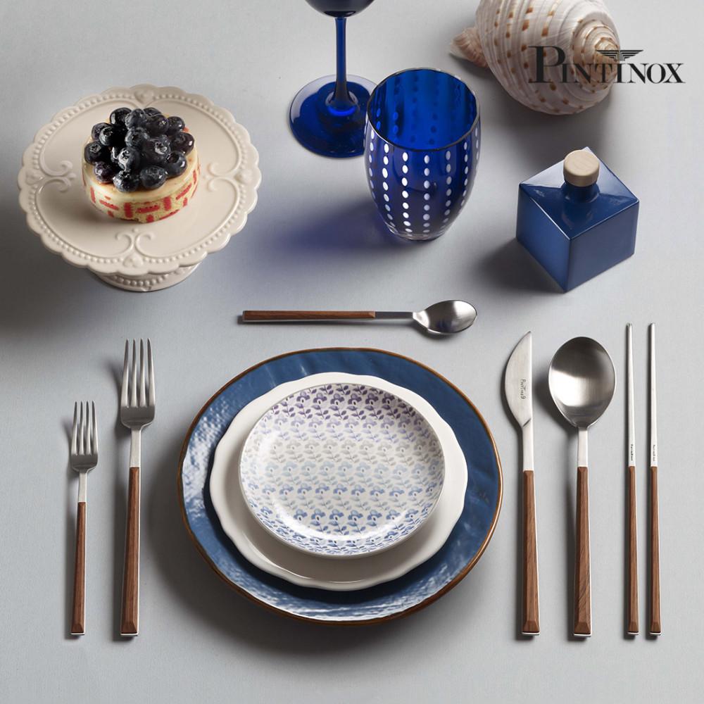 이태리 핀티 커트러리 사틴에디션 1인조 7피스 풀세트 마호가니