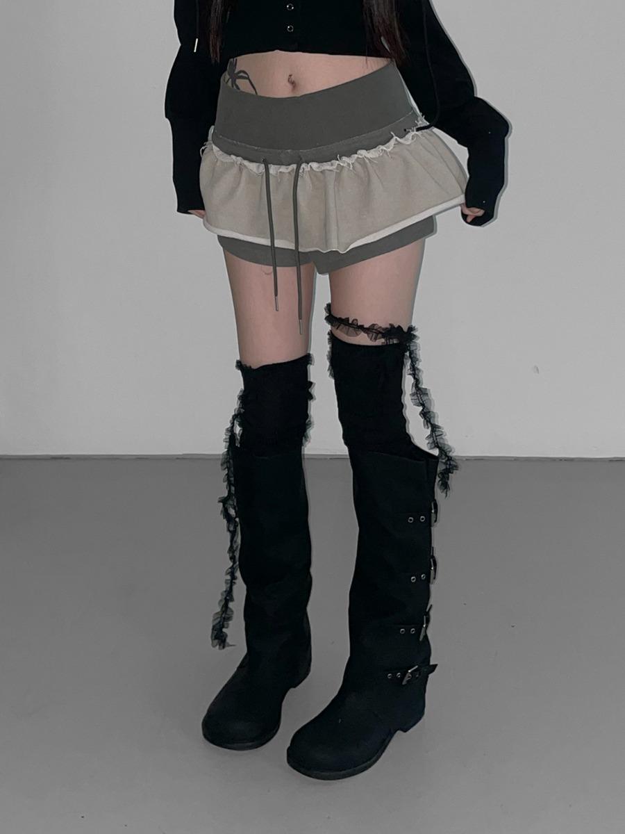 디에어타운 vortex mesh leg warmer(2 color)