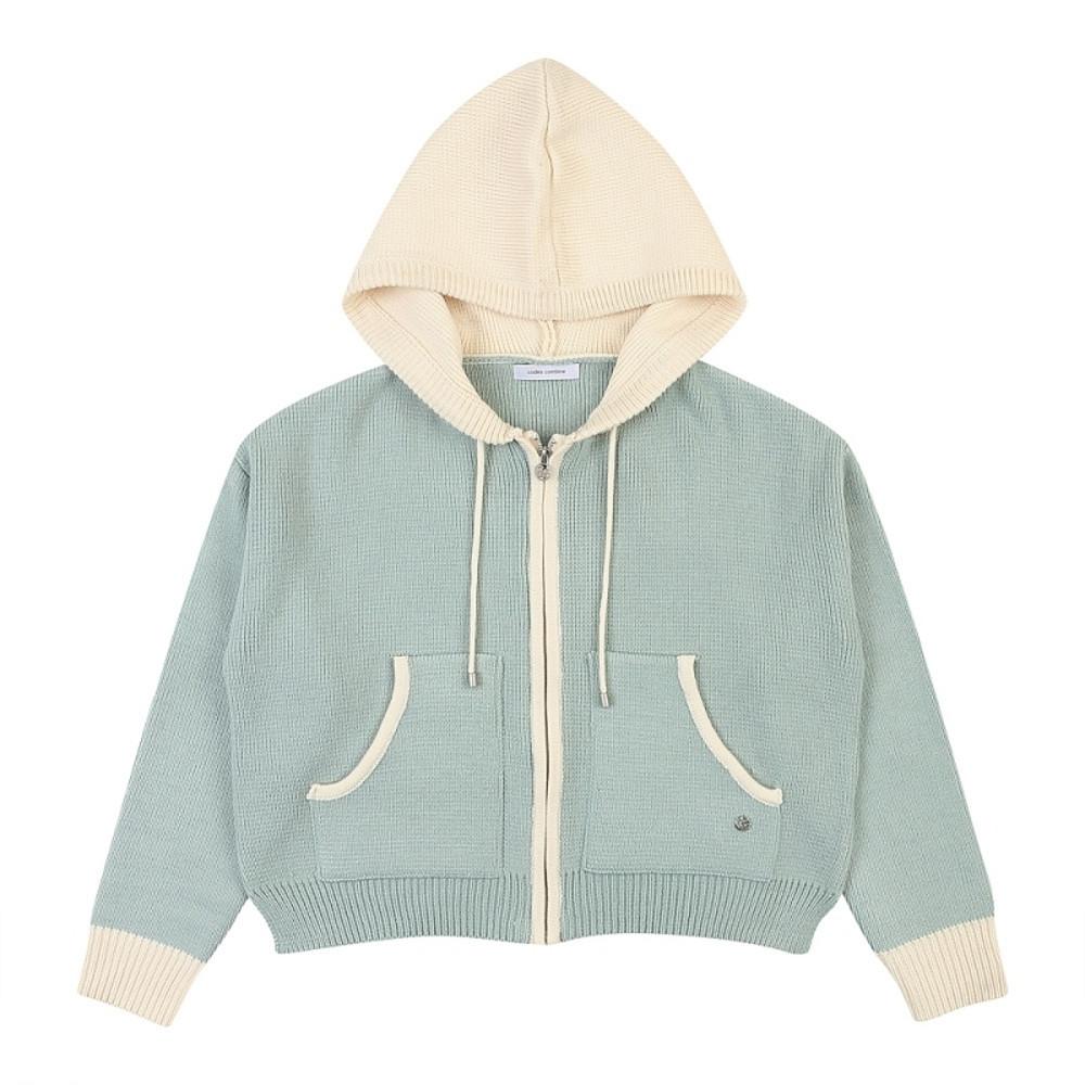 [현대백화점][코데즈컴바인] 배색후드 집업 니트점퍼 (CJA-PJ580W1) : 현대백화점