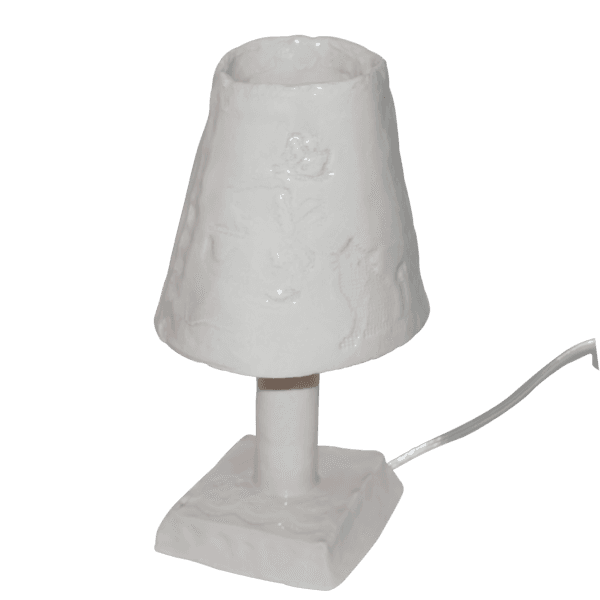 EMBROIDERY LAMP( WHITE PINK)