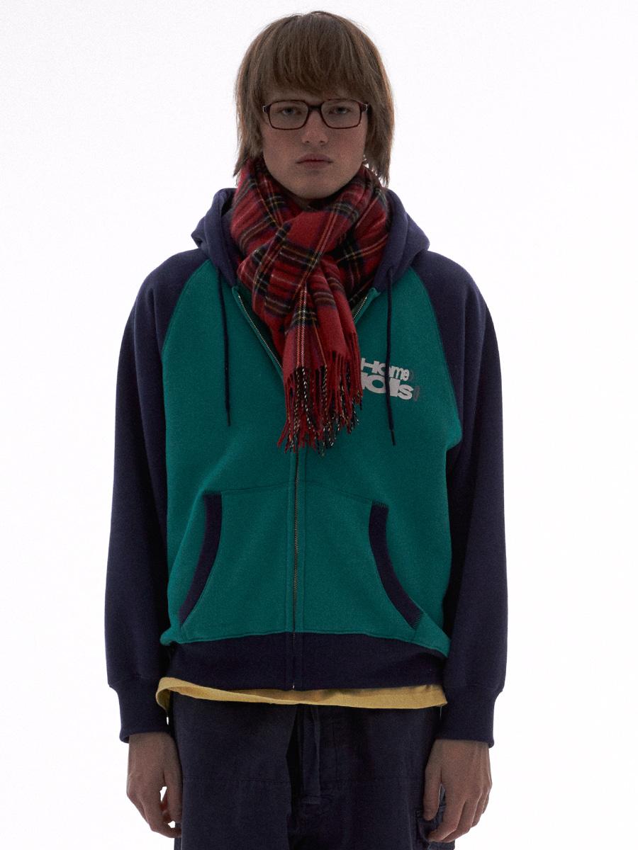 Holiday Zip-Up Hoodie Green