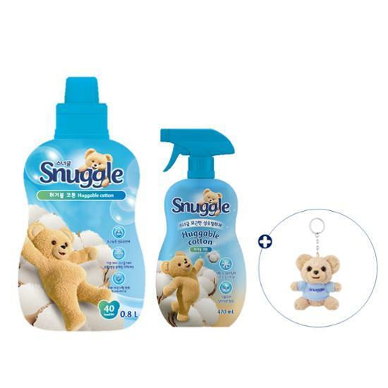 [스너곰 키링증정] 스너글 허거블 코튼 단독기획 (섬유유연제 800ml +섬유탈취제 470ml)