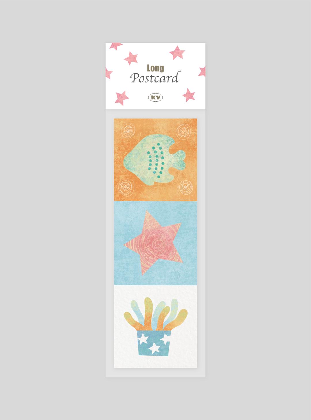 Long Postcard/Bookmark - Ocean